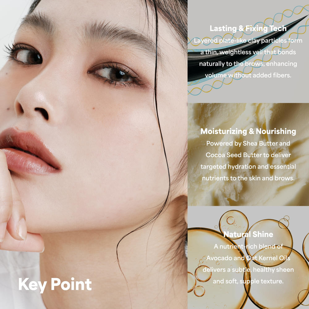 ENTROPY MAKEUP Tough Brow Finisher application-stroke highlights targeted brow definition.
