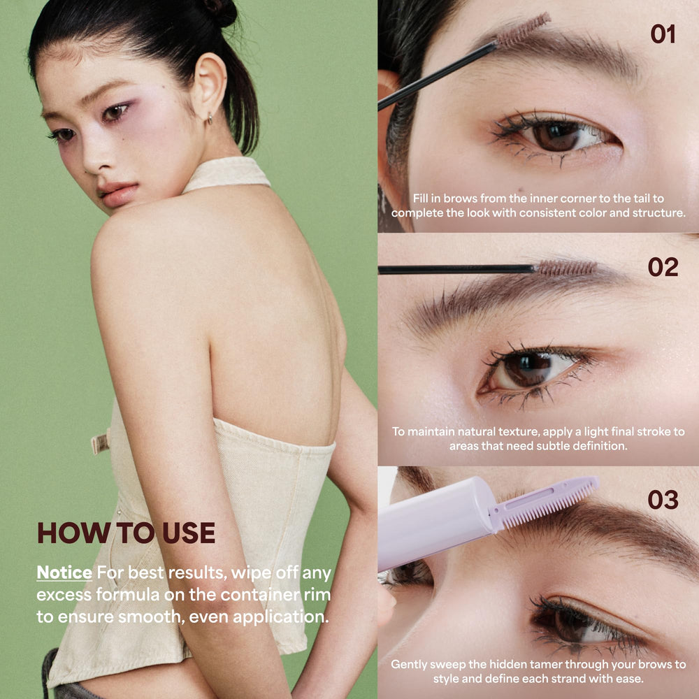 Entropy Make Up Tough Brow Finisher compact packaging for on-the-go grooming.