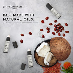 ENVIRONMENT WSTN travel-size roll-on fits bag for daily use.