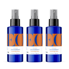 EO Deodorant Spray Citrus three-pack bottles for everyday freshness