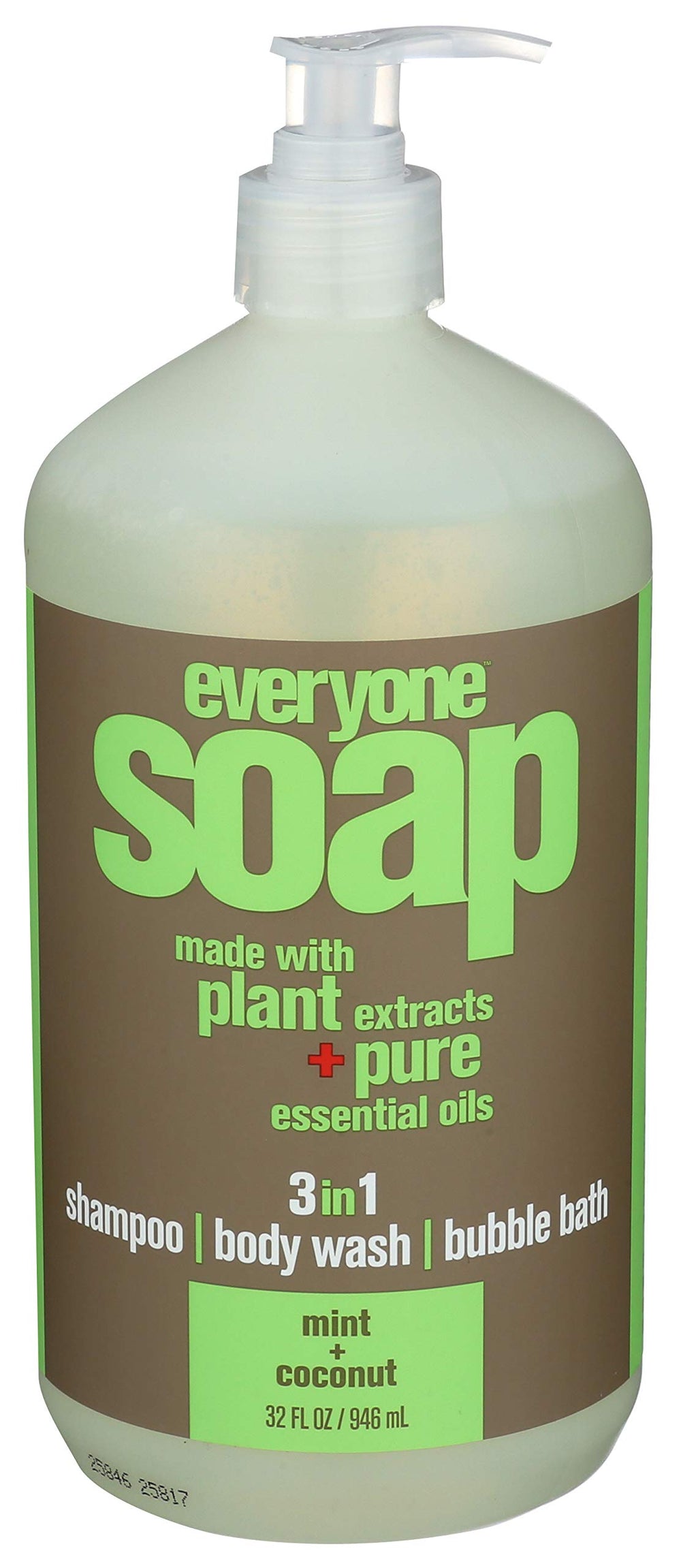 EO Everyone mint coconut hand soap bottle showing refreshing scent and family friendly formula