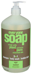 EO Everyone mint coconut hand soap bottle showing refreshing scent and family friendly formula