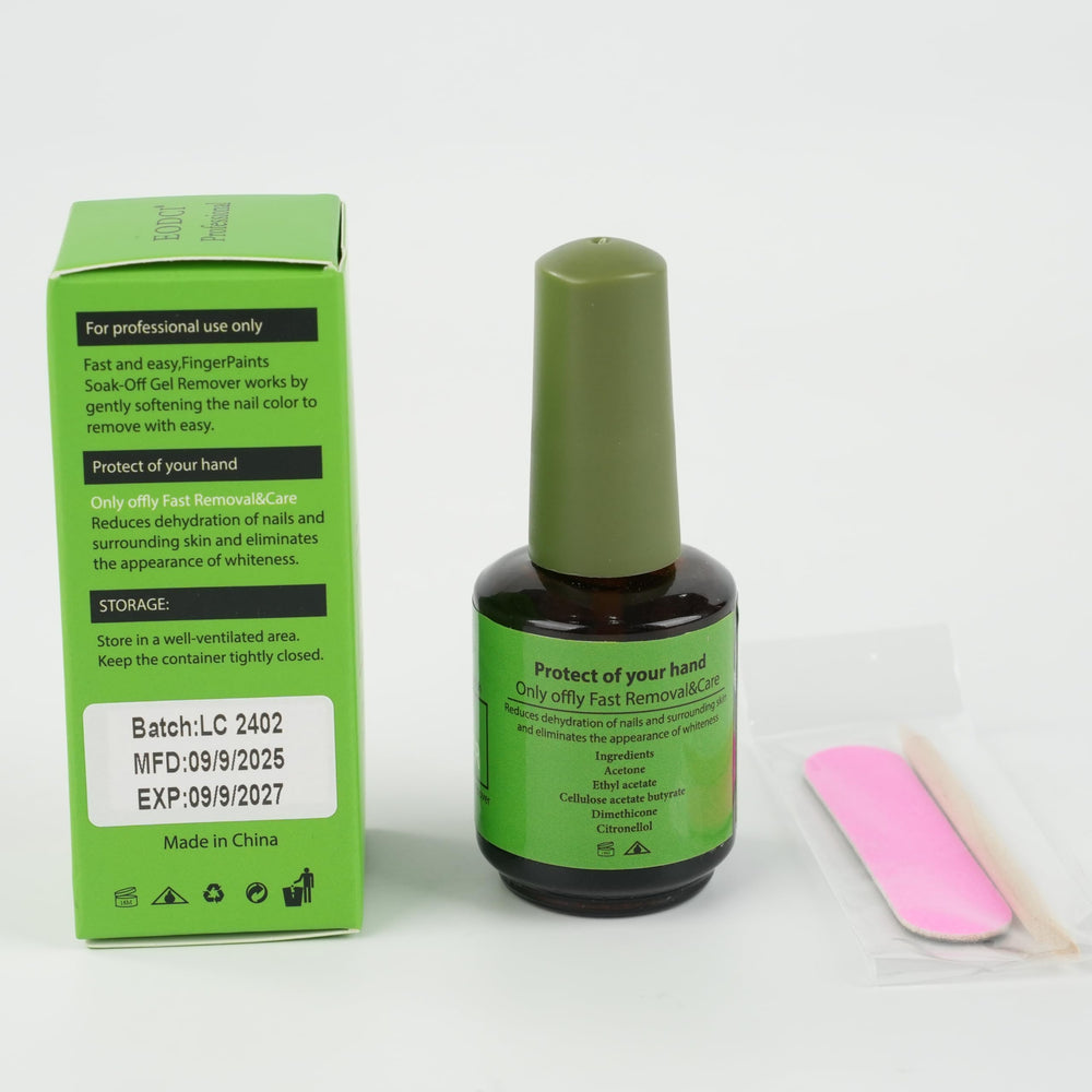 Eodci at-home use scenario with relaxing nails after removal.