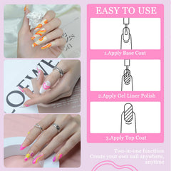 Odor-free formula with healthy ingredients for home manicures.