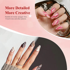 Eodci Nail Art Gel Liner Set compact packaging for easy storage and travel kits.