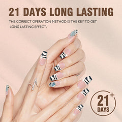 Eodci Nail Art Gel Liner Set soak-off bottles simplify removal after striking nail art.