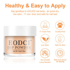 Eodci no-lamp dipping powder offers easy at-home manicures.