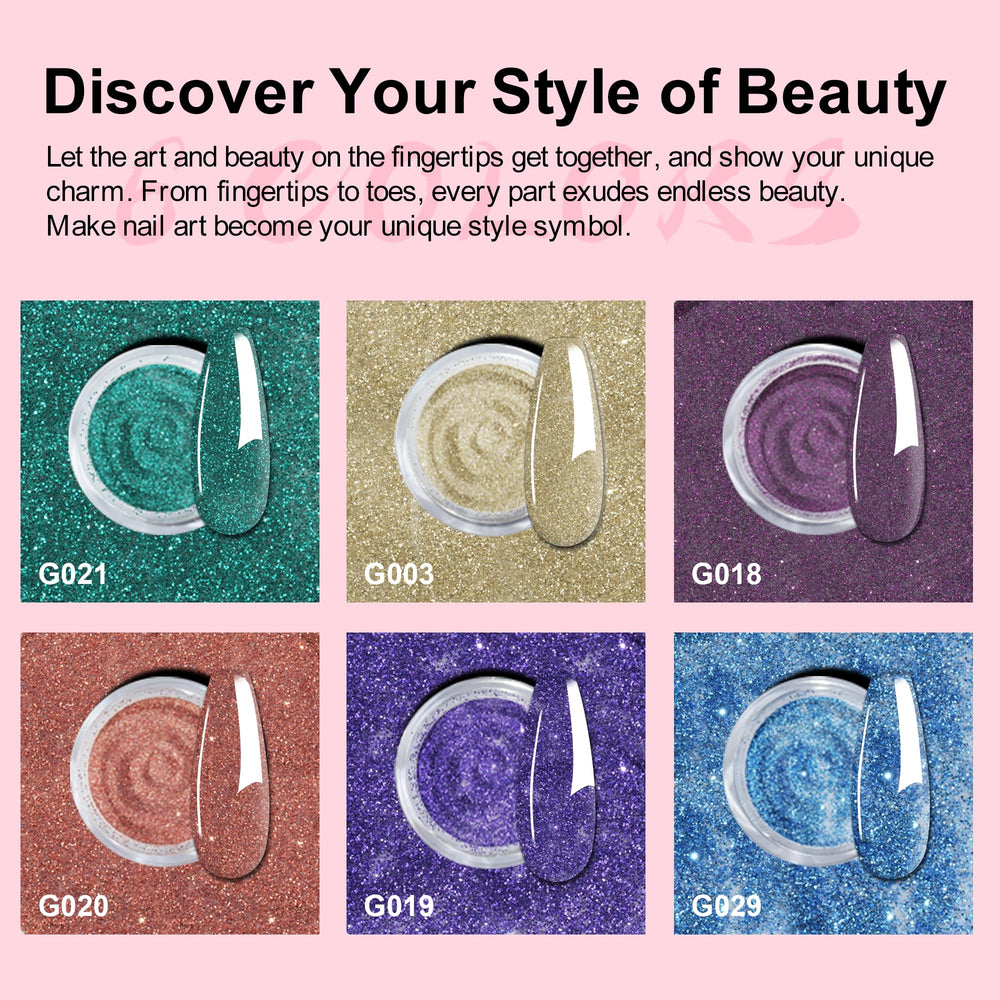 eodci starry green dip powder adds depth and lasting sparkle