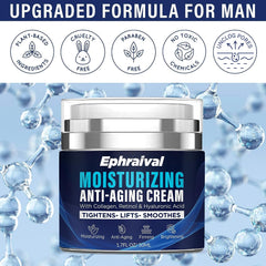 Ephraival Retinol Anti-Aging Cream for Men box with easy-to-follow directions.