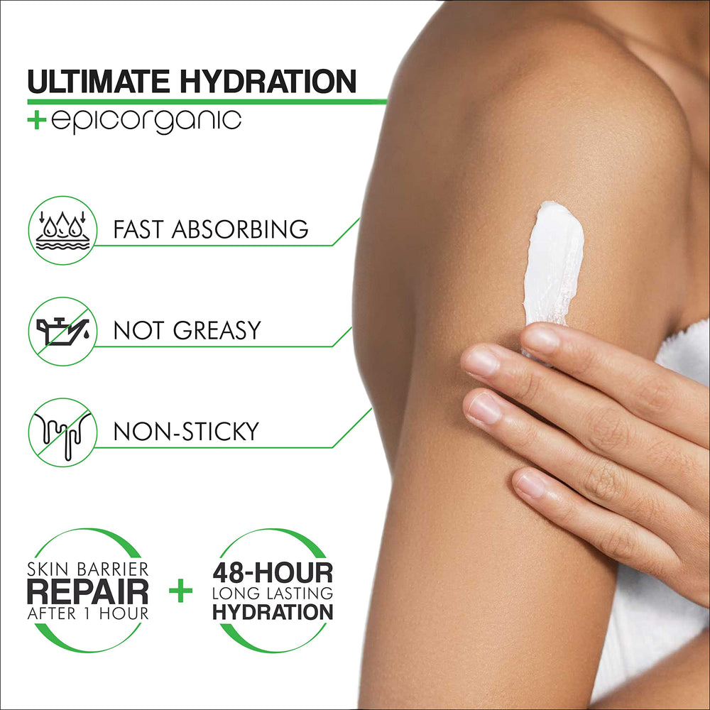 Epic Organicum Aloe Vera Moisturizing Cream spa-like body application for soft skin