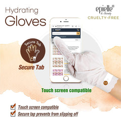 Epielle foot mask close-up with jojoba oil for quick hydration.