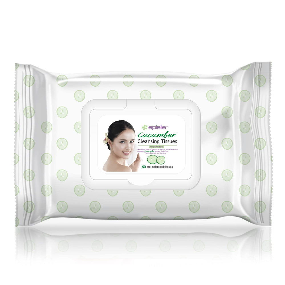 Epielle makeup remover wipes with argan oil for gentle moisturizing.