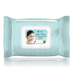 Epielle makeup remover wipes with cucumber extract for refreshing cleanse.