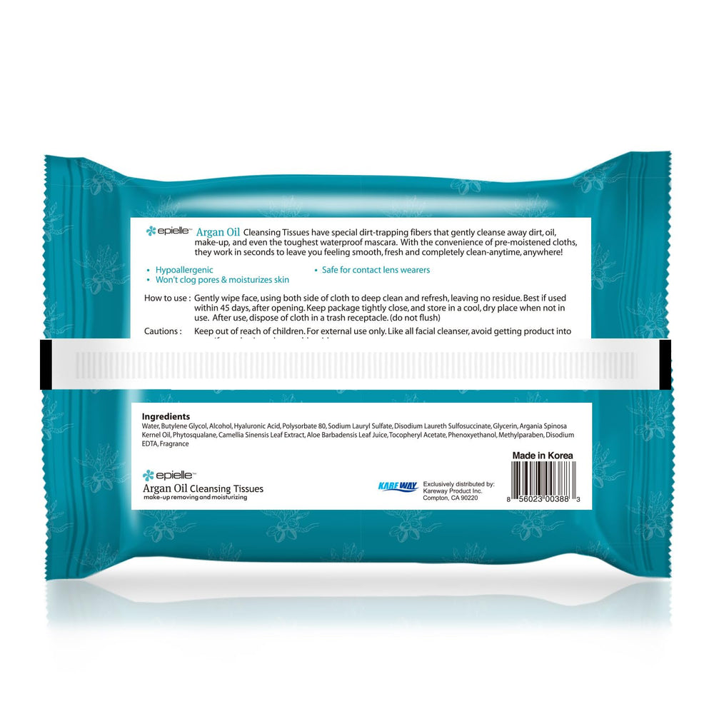 Paraben-free Epielle wipes ideal for clean skincare.