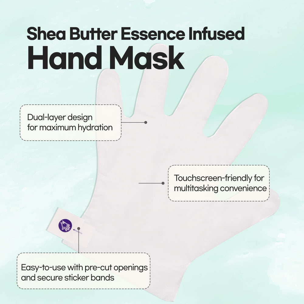 Epielle Nourishing Hand Mask user applying treatment on hands
