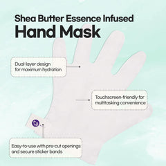 Epielle Nourishing Hand Mask user applying treatment on hands