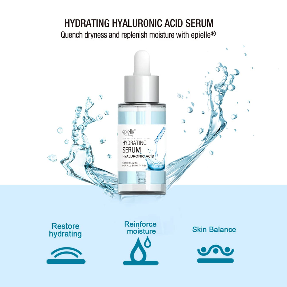 Epielle serum displayed on a bathroom shelf as part of daily routine