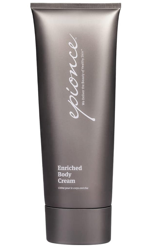 Epionce Enriched Body Cream tube delivers intense hydration and smoothing.