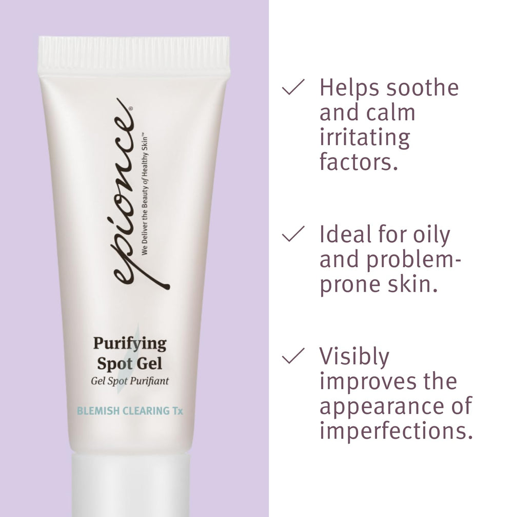 Close-up of Epionce gel texture for quick absorption.
