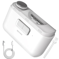 EpixCare electric nail clipper front view showing safe hidden blade for precise trimming