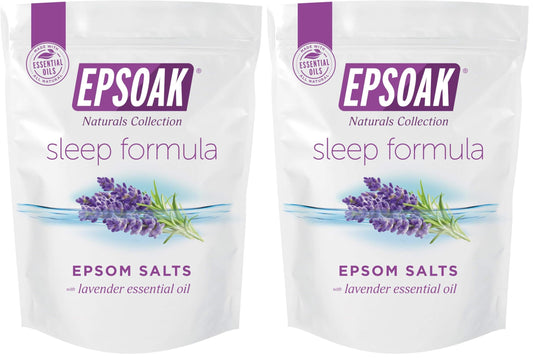 Epsoak Lavender Sleep Bath Salt 2 lb bag ready for a relaxing soak.