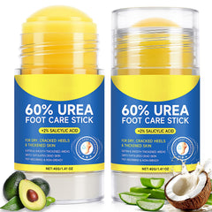 Eqimznv 60-percent urea cream stick applied for smoother, hydrated skin.