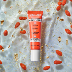 EqualRXN Goji Ectoin Lip Balm being applied for gentle nourishment