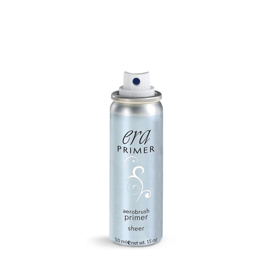 ERA Beauty spray makeup bottle showing oil-free primer for a smooth base
