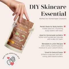 Era of Nature Raw texture close-up highlights natural richness for moisturizers and body butters.
