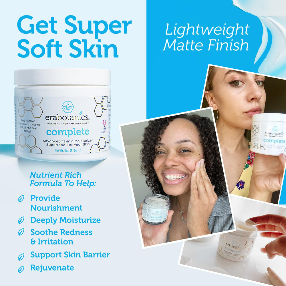 Era Organics Manuka Honey Face Cream in a daily skincare routine.