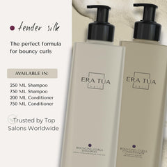 Shiny curls after use captured in ERA TUA Tender Silk Bouncing Curls scene.