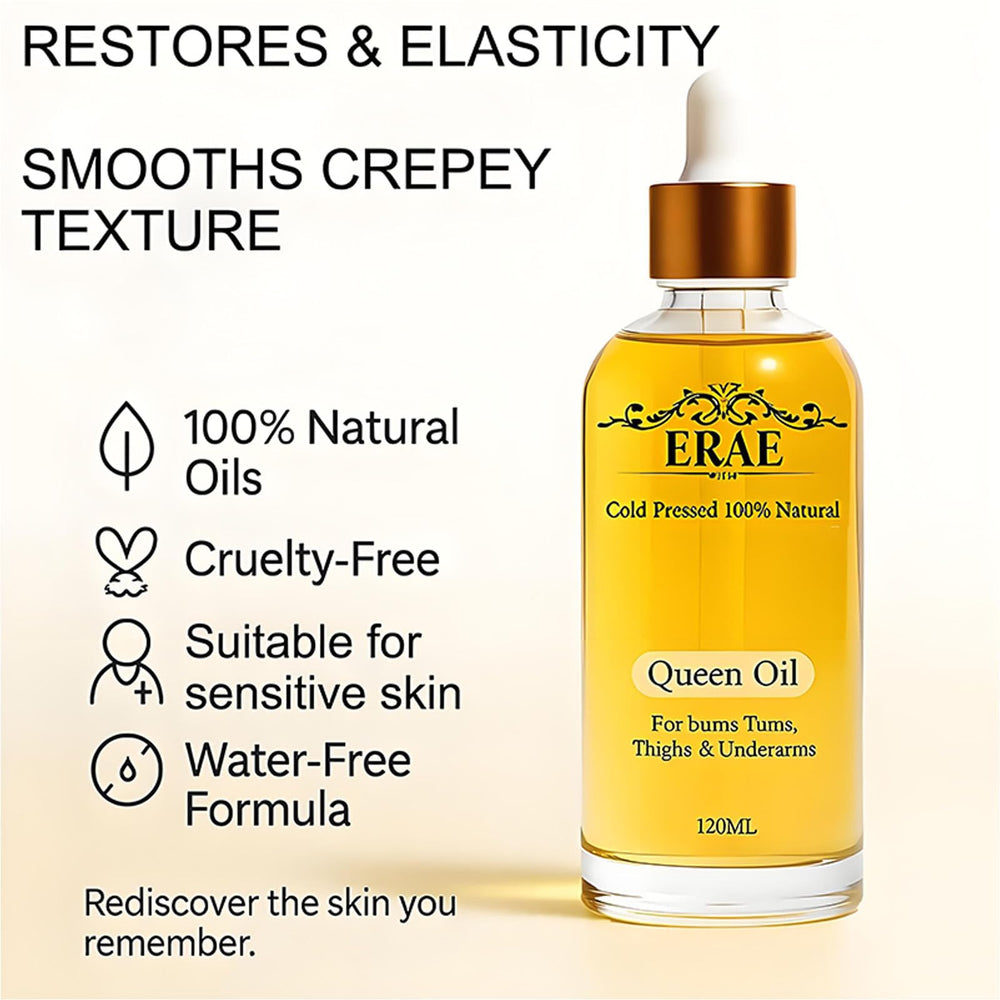 Erae Queen Oil demonstrates fast absorption with a non-greasy finish.