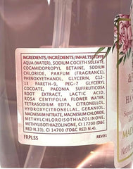 ERBARIO TOSCANO Rose and Peony hand wash pump close-up highlighting spa-like fragrance