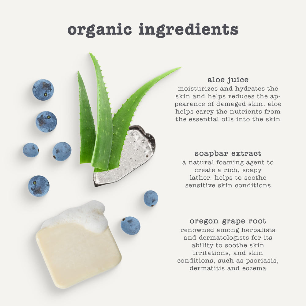 Erbaviva Baby Shampoo ingredients label highlighting lavender and chamomile
