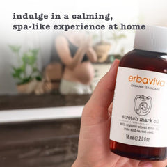 Erbaviva stretch mark oil massage-use on shoulders hands and feet.
