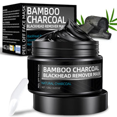 Erigathe Charcoal Peel Off Mask applied to face for deep cleansing.