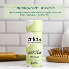 Erleia paper push-up tube packaging for plastic-free, mess-free application.