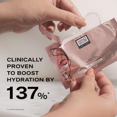 Erno Laszlo eye mask with centella asiatica soothes sensitive skin under the eyes.