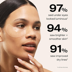 Erno Laszlo eye patch with niacinamide and algae brightens and balances tone.
