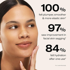 Applying the gel mask to the skin for overnight hydration.