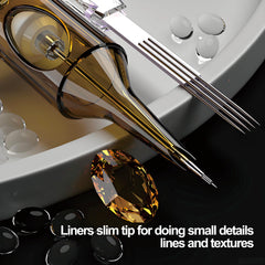 ES ETRSHIELD Gem needles organized packaging tray for quick selection