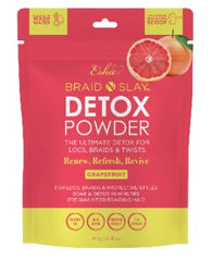 Esha Braid N Slay Detox Powder bottle front for scalp cleanse