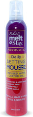 Esha Melt N Slay bottle demonstrates frizz control for smooth styling