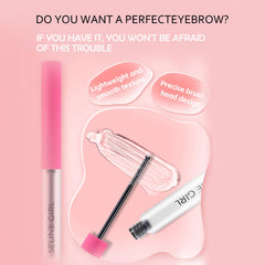 Eshioh Clear Eyebrow Gel on brows delivers natural hold during activity.