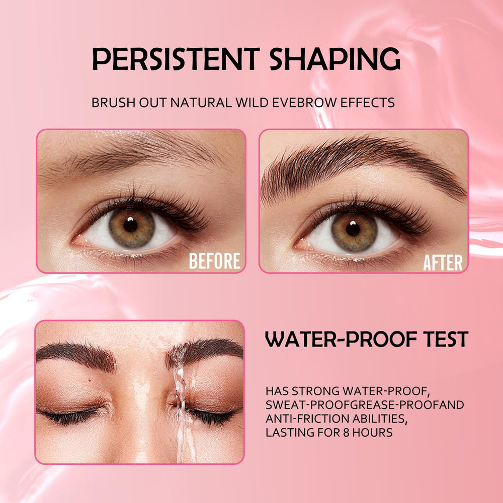Eshioh Clear Eyebrow Gel packaging highlights compact, travel-friendly design.