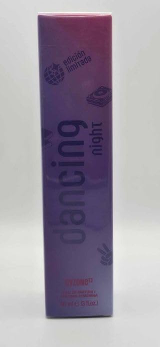 Esika L'Bel Dancing Night bottle side angle highlighting sleek silhouette and premium packaging