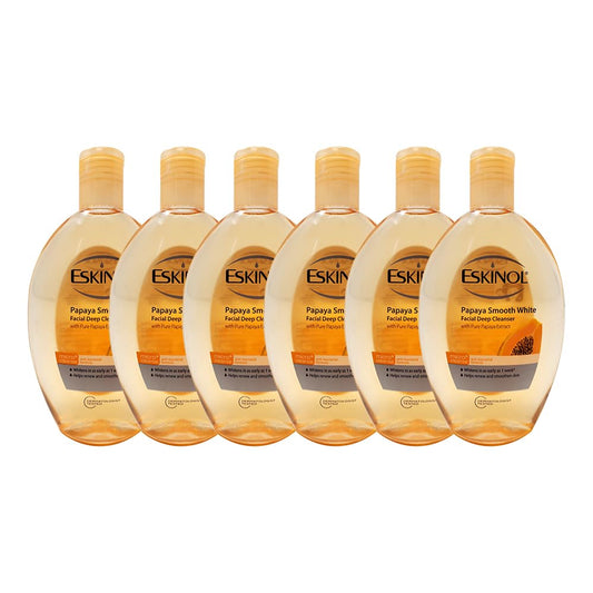 Eskinol Papaya Facial Cleanser bottle shows gentle daily cleansing