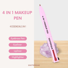 Esoterique 4-in-1 makeup pen creamy formula swatch shows rich pigment.