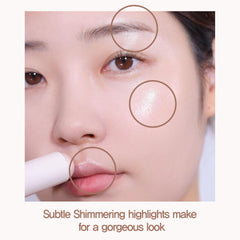 Espoir Be Glow Shading Stick Sunshine texture shows creamy solid formula.