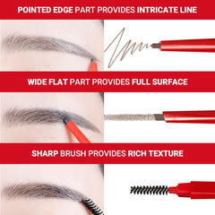 Espoir Brow Balance Pencil #4 Ash Brown rich-texture for natural look.
